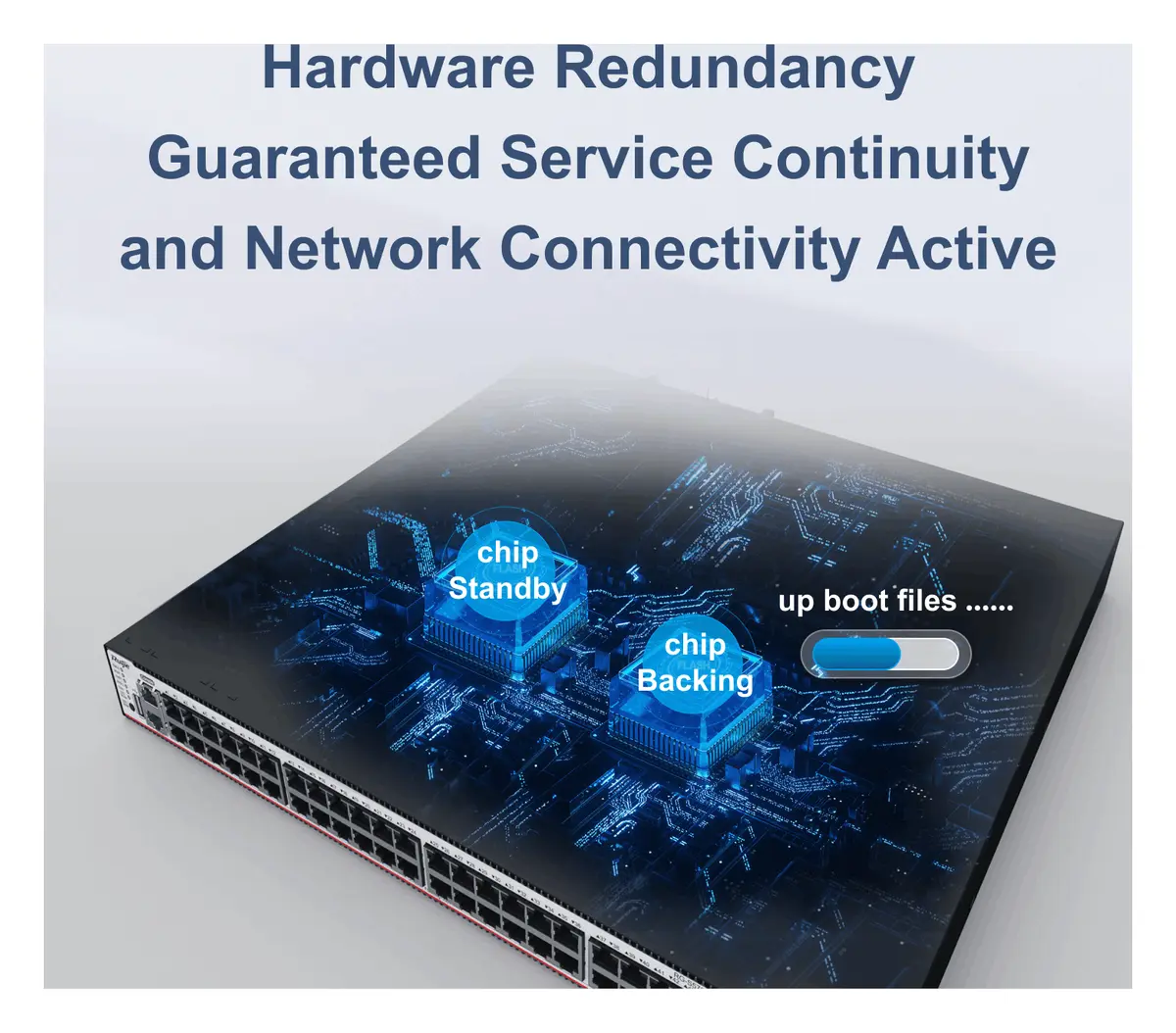Ruijie RG-CS85-48GT4XS-HPD 48 Port Gigabit PoE+ 4×10G SFP+ L3 Yönetilebilir Switch — görsel 3