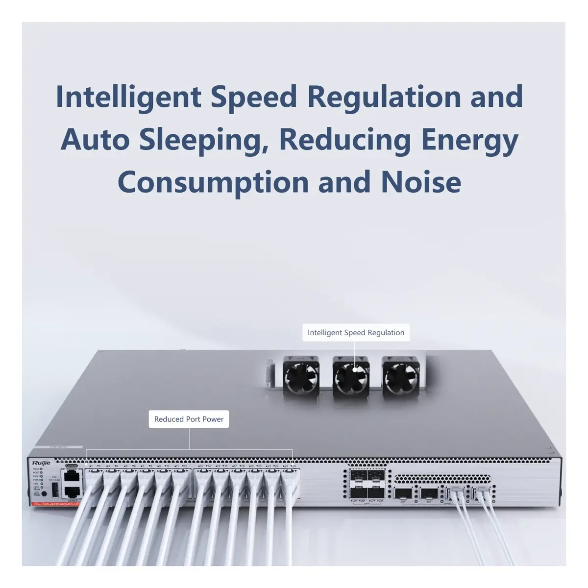 Ruijie RG-CS86-24XMG4XS4VS-UPD 24 Port 10G PoE++ 4×10G SFP+ 4×25G SFP28 Yönetilebilir Switch — görsel 6