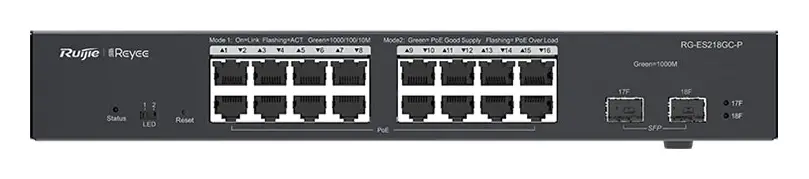 Ruijie RG-ES218GC-P 16 Port Gigabit Yönetilebilir PoE Switch