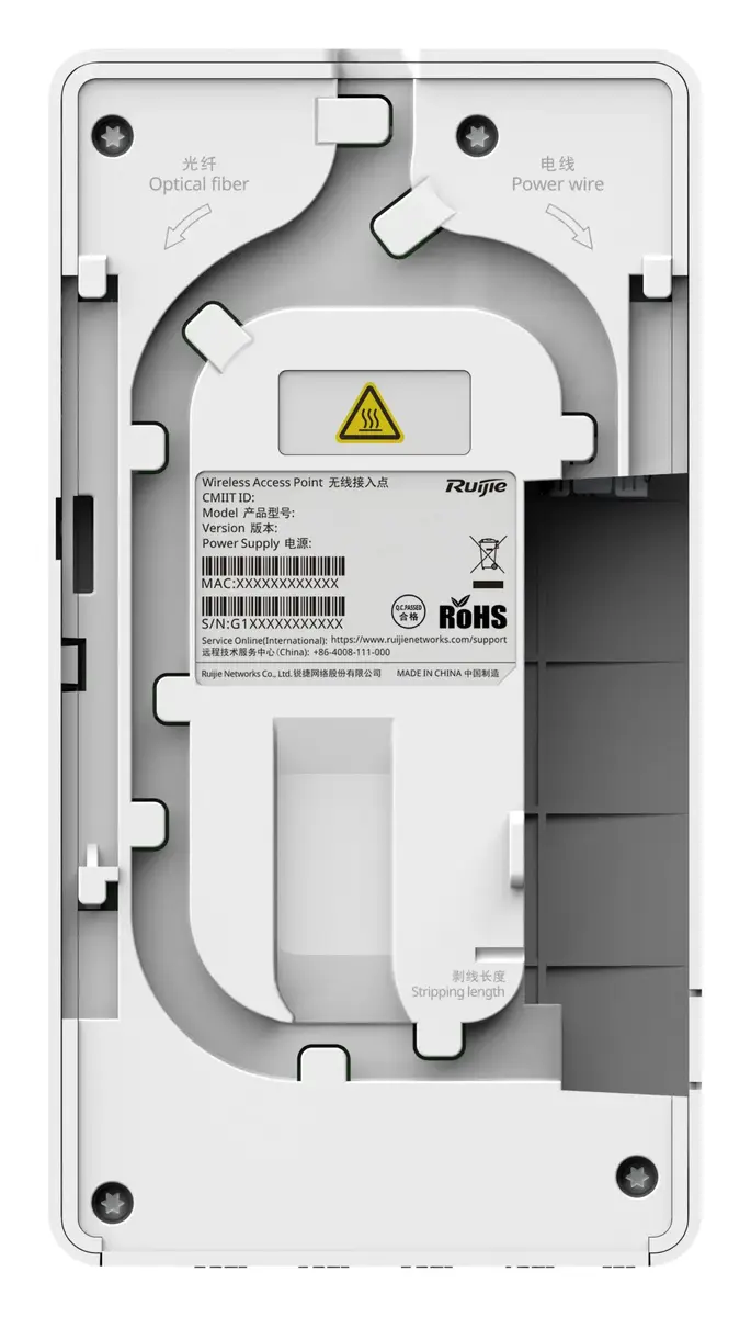 Ruijie RG-MAP920-SF-M(V3) Wi-Fi 7 Çift Bant Optik Mikro Tavan Tipi Access Point — görsel 6