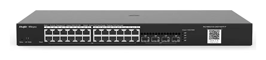 Ruijie RG-NBS3100-24GT4SFP-P 4 Port Gigabit Yönetilebilir PoE Switch
