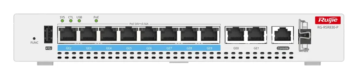 Ruijie RG-RSR830-P 10 Port Gigabit PoE Mobil Router — görsel 2