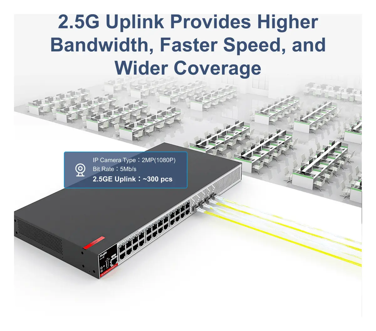 Ruijie RG-S2915-24GT4MS-P-L 24 Port Gigabit PoE+ 4×2.5G SFP L2+ Yönetilebilir Switch — görsel 2