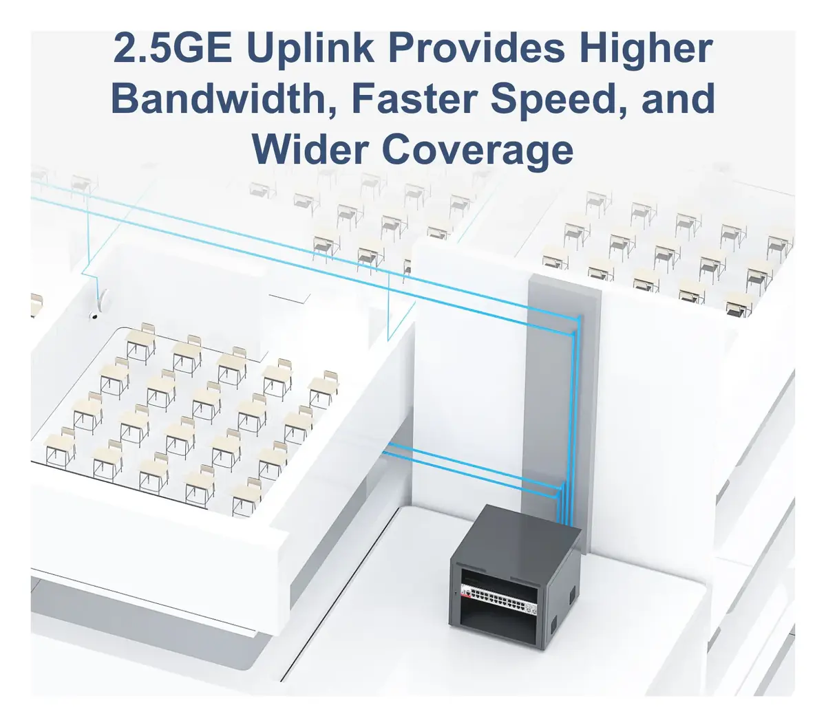 Ruijie RG-S5000-24GT4MS-P-E 24 Port Gigabit PoE+ 4×2.5G SFP L2+ Yönetilebilir Switch — görsel 2