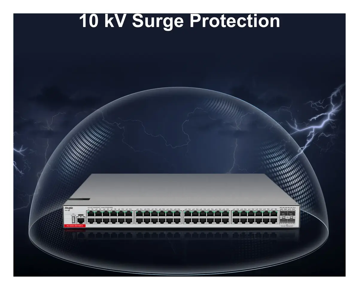 Ruijie RG-S5000-48GT4MS-E 48 Port Gigabit 4×2.5G SFP L2+ Yönetilebilir Switch — görsel 3