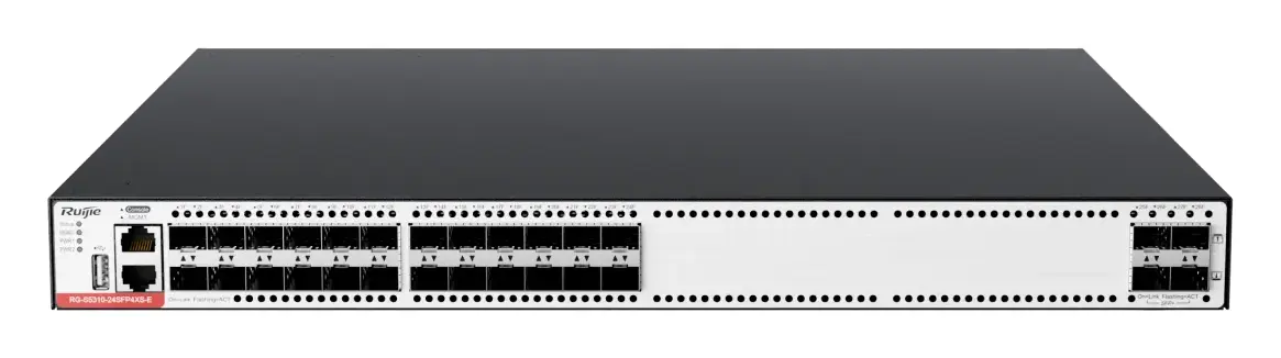 Ruijie RG-S5310-24SFP4XS-E 24 Port Gigabit SFP 4×10G SFP+ L3 Yönetilebilir Switch