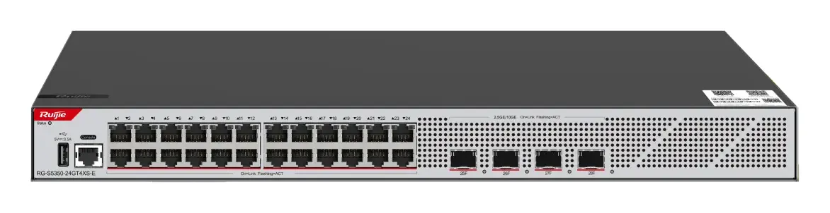 Ruijie RG-S5350-24GT4XS-E 24 Port Gigabit 4×10G SFP+ L3 Yönetilebilir Switch