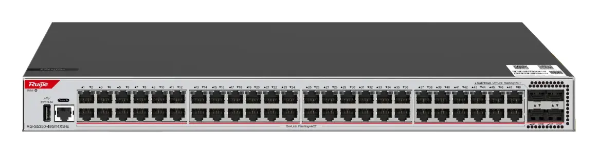 Ruijie RG-S5350-48GT4XS-E 48 Port Gigabit 4×10G SFP+ L3 Yönetilebilir Switch