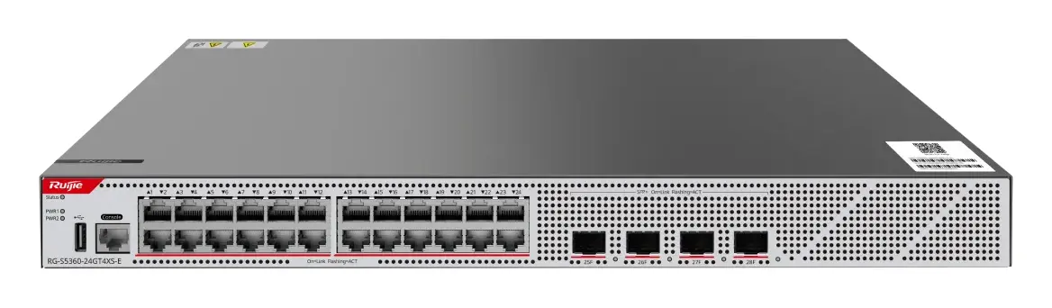 Ruijie RG-S5360-24GT4XS-E 24 Port Gigabit 4×10G SFP+ L3 Yönetilebilir Switch