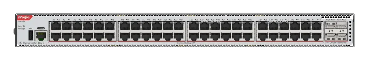 Ruijie RG-S5360-48GT4XS-E 48 Port Gigabit 4×10G SFP+ L3 Yönetilebilir Switch — görsel 5