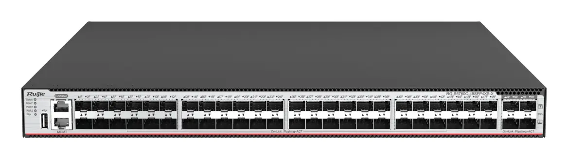 Ruijie RG-S5760C-48SFP4XS-X 48 Port Gigabit SFP 4×10G SFP+ L3 Yönetilebilir Switch