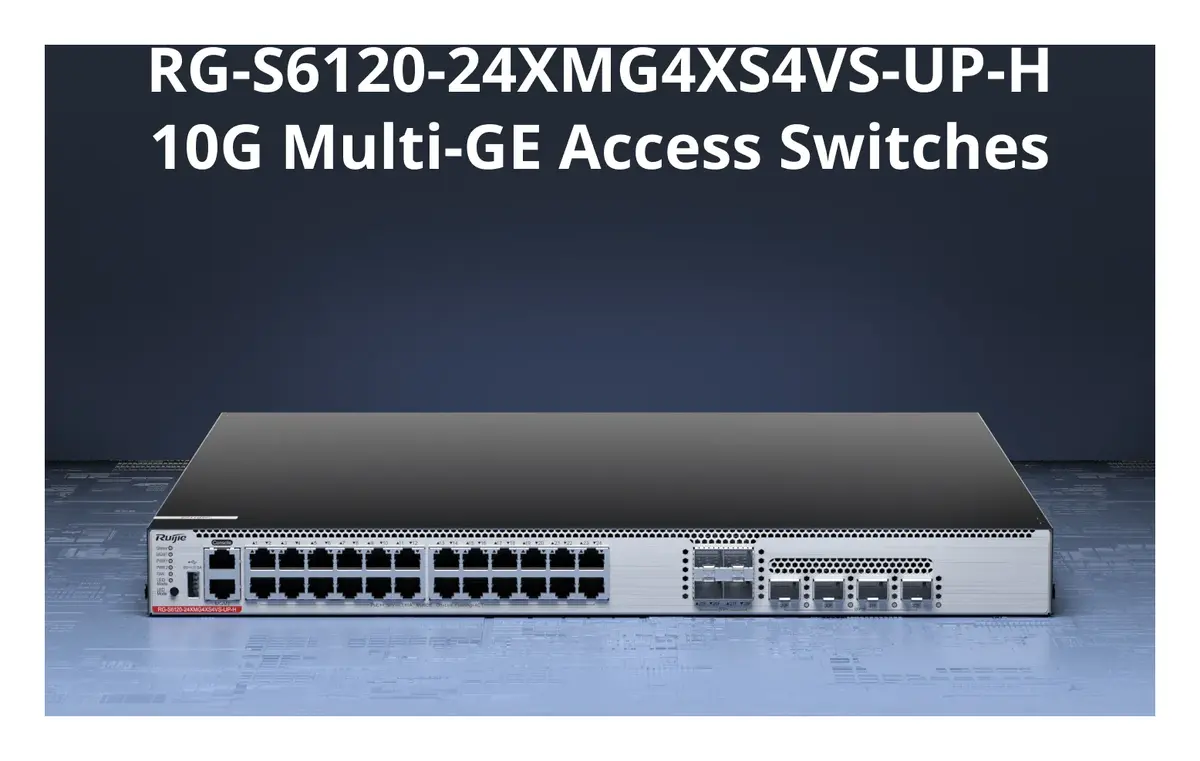 Ruijie RG-S6120-24XMG4XS4VS-UP-H 24 Port 10G PoE++ 4×10G SFP+ 4×25G SFP28 Yönetilebilir Switch — görsel 2