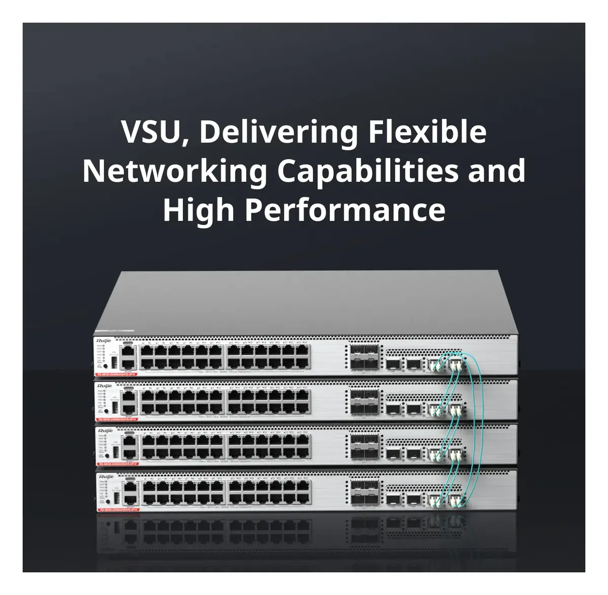 Ruijie RG-S6120-24XMG4XS4VS-UP-H 24 Port 10G PoE++ 4×10G SFP+ 4×25G SFP28 Yönetilebilir Switch — görsel 4