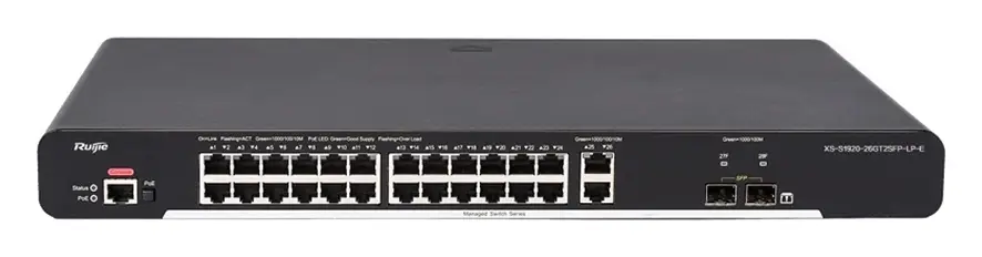 Ruijie XS-S1920-26GT2SFP-P-E 24 Port PoE Switch