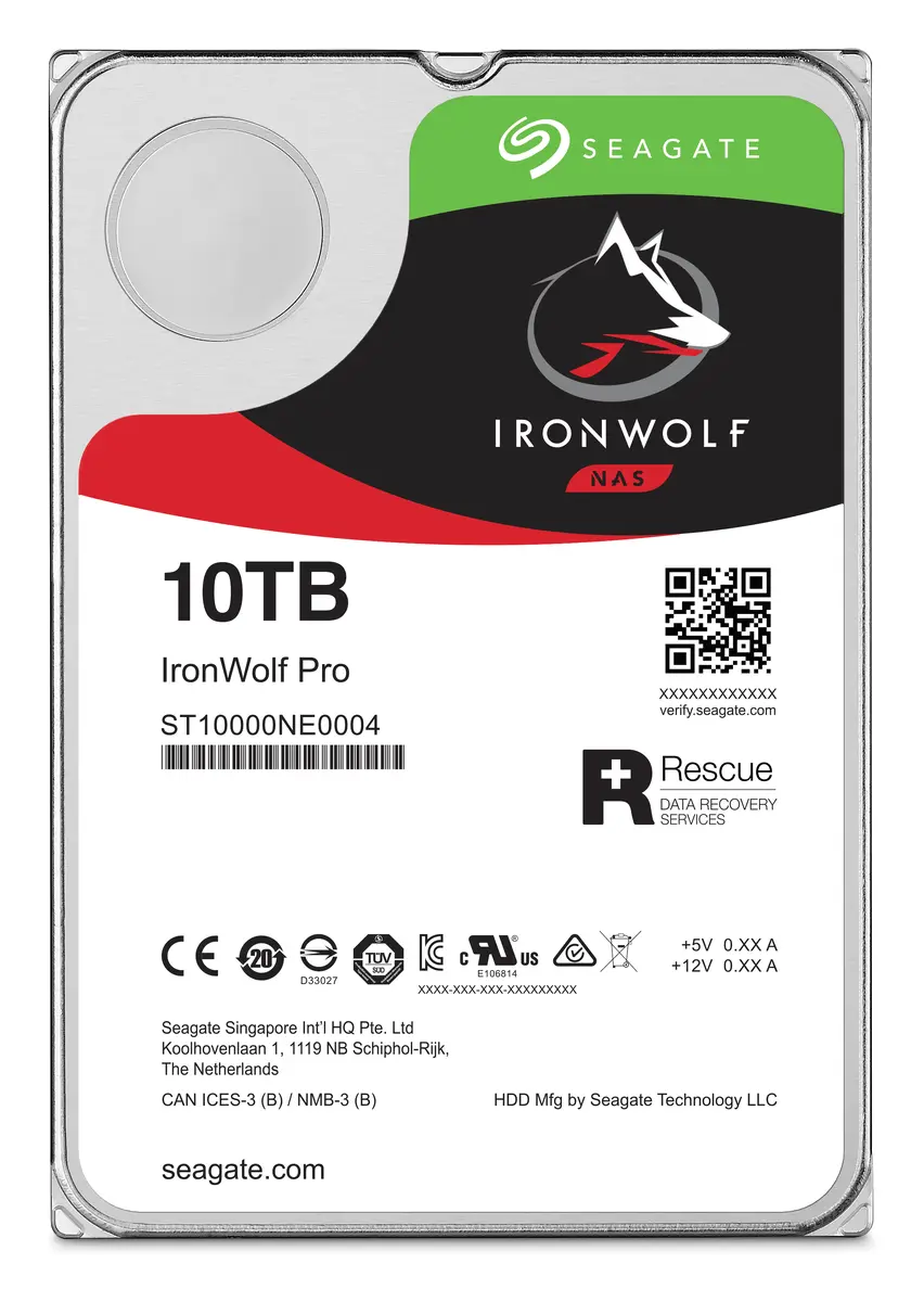 Seagate IronWolf Pro 10TB 3.5" SATA NAS Diski (ST10000NT001) — görsel 4