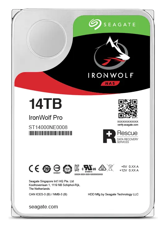 Seagate IronWolf Pro 14TB 3.5" SATA NAS Diski (ST14000NT001) — görsel 4