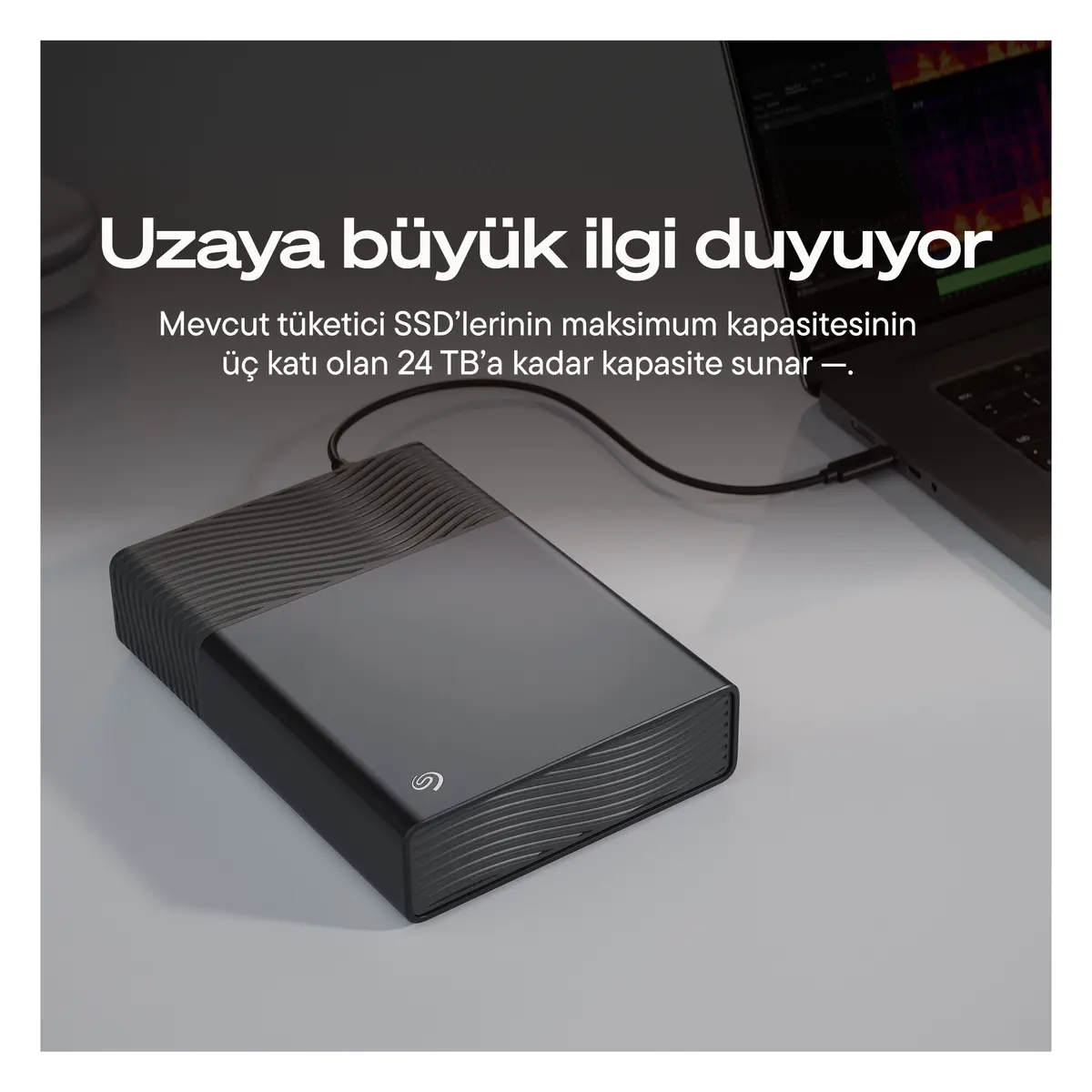Seagate One Touch Desktop 20TB Uzay Grisi Harici Disk (STNB20000400) — görsel 4