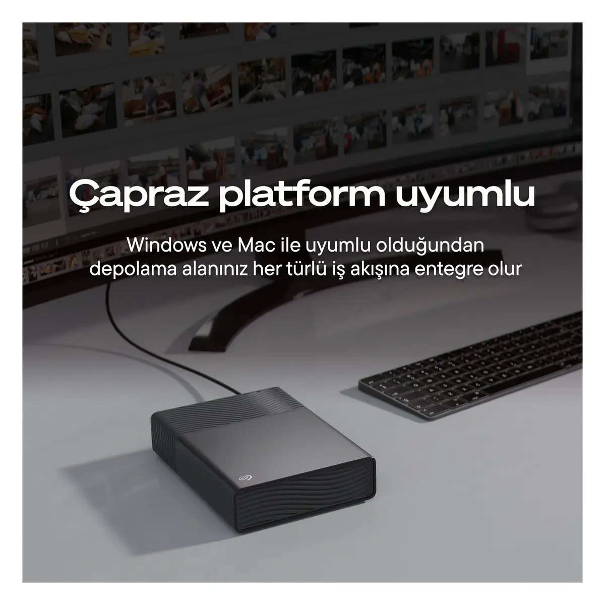 Seagate One Touch Desktop 24TB Uzay Grisi Harici Disk (STNB24000400) — görsel 3
