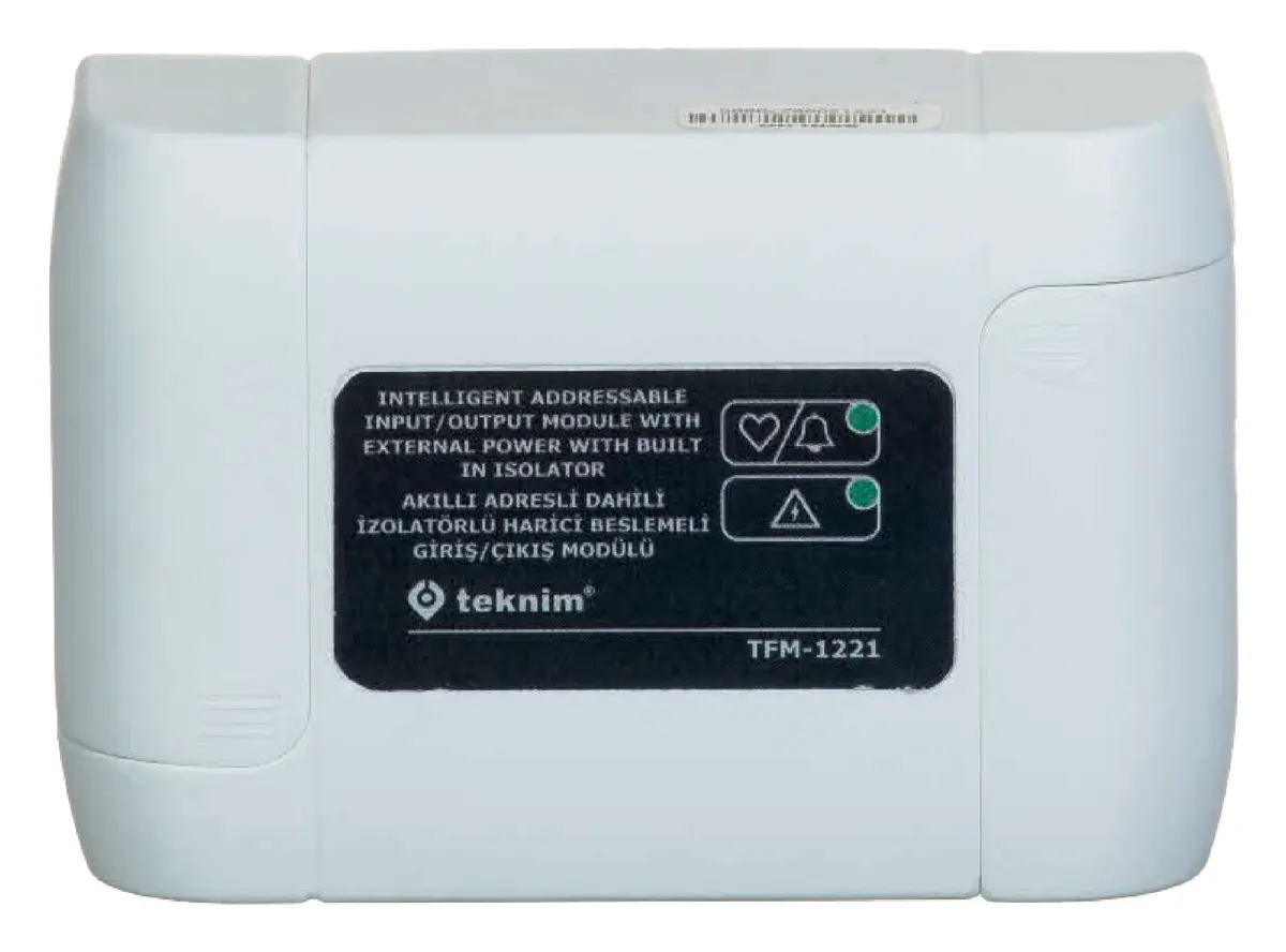 Teknim TFM-1221 Akıllı Adresli Dahili İzolatörlü Harici Beslemeli Giriş/Çıkış Modülü