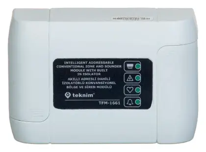 Teknim TFM-1661 Akıllı Adresli Dahili İzolatörlü Konvansiyonel Bölge ve Siren Modülü