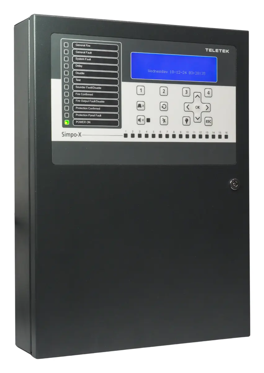 Teletek Simpo X 2 Loop Adresli Yangın Alarm Paneli