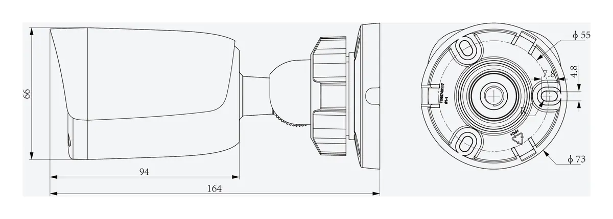 Tiandy TC-C321N 1GNB-28 2MP 2.8mm IR IP Bullet Kamera — görsel 4