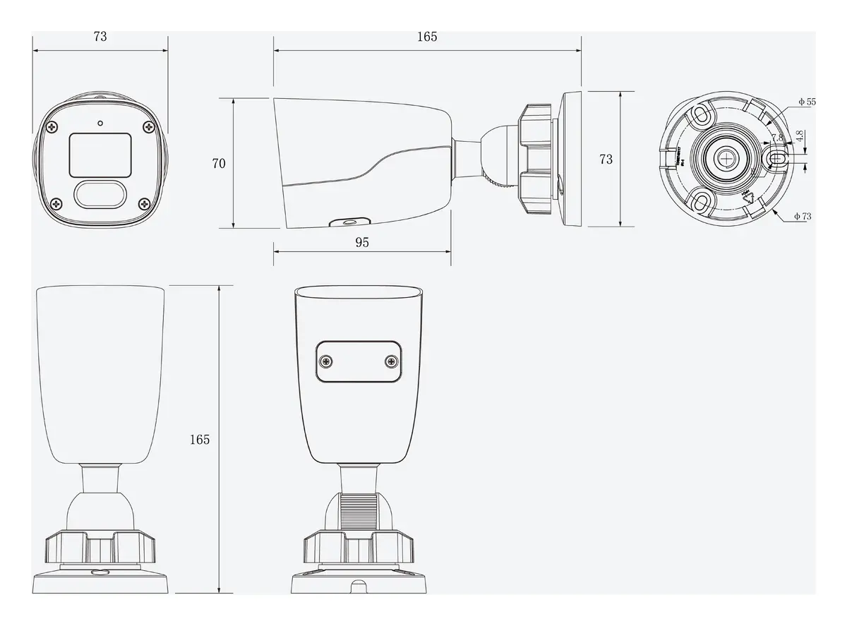 Tiandy TC-C324S 2ETA-28 2MP 2.8mm Akıllı Çift Işık IP Bullet Kamera — görsel 4