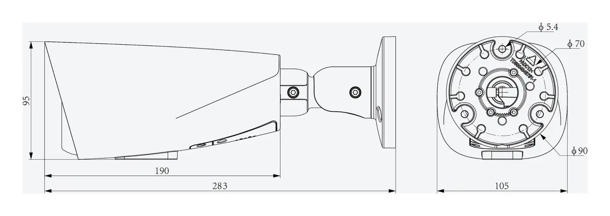 Tiandy TC-C328Q 4LHA-27135 2MP 2.7-13.5mm Motorize Akıllı Çift Işık IP Bullet Kamera — görsel 4