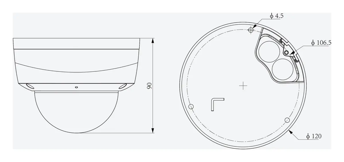 Tiandy TC-C32KN Spec:I3/Y/WIFI/V4.1 2MP 2.8mm IR Wi-Fi Dome Kamera — görsel 4