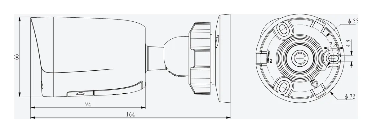Tiandy TC-C32QN Spec:I5W/WIFI/Eu/V4.0 2MP 2.8mm Akıllı Çift Işık Wi-Fi Bullet Kamera — görsel 4