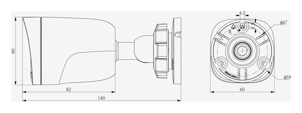 Tiandy TC-C341N 1ANA-28 4MP 2.8mm Akıllı Çift Işık IP Bullet Kamera — görsel 4