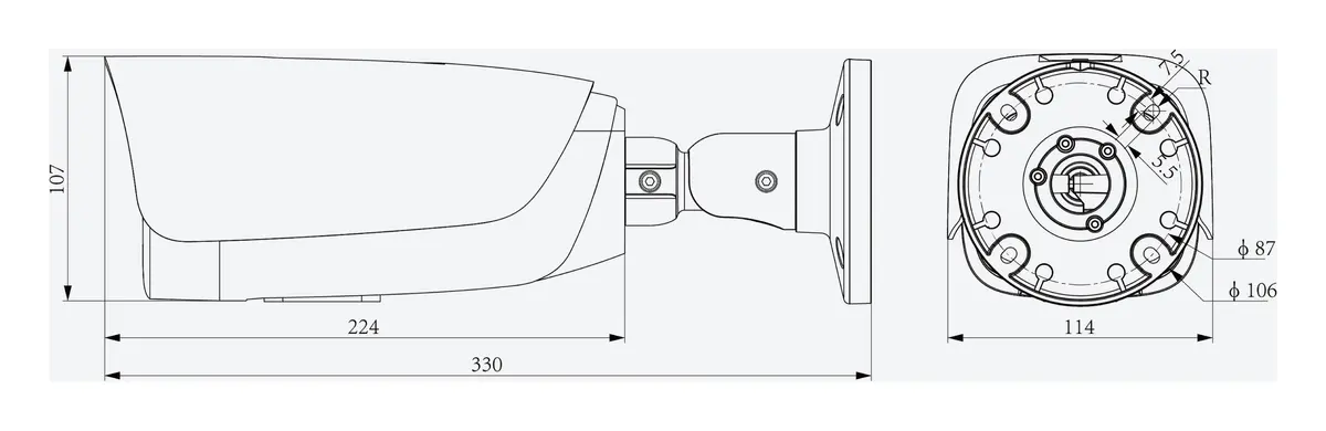 Tiandy TC-C34LQ 4LHA-832 4MP 8-32mm Motorize ColorMaker LPR IP Bullet Kamera — görsel 4