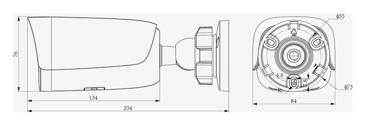 Tiandy TC-C34US 2GTB-2812 4MP 2.8-12mm Motorize IR IP Bullet Kamera — görsel 4