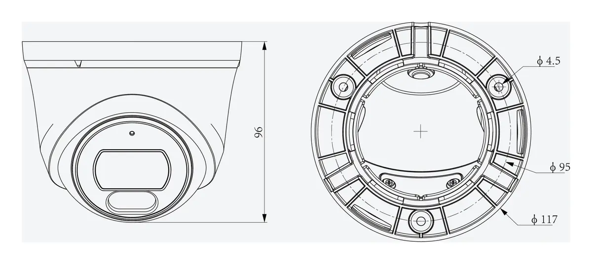 Tiandy TC-C34XV 2FNA-28 4MP 2.8mm IP Turret Kamera — görsel 4