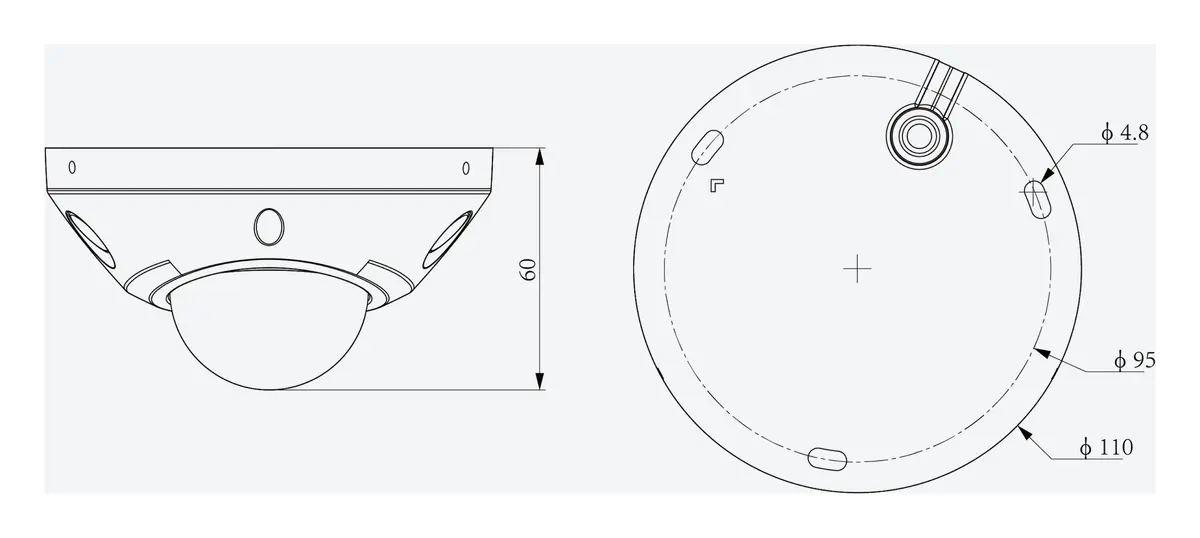 Tiandy TC-C35PS Spec:I3/E/Y/M/H/V4.2 5MP 2.8mm IR IP Dome Kamera — görsel 4