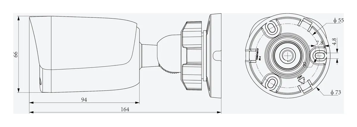 Tiandy TC-C38QN 2ENA-28 8MP 2.8mm Akıllı Çift Işık IP Bullet Kamera — görsel 4