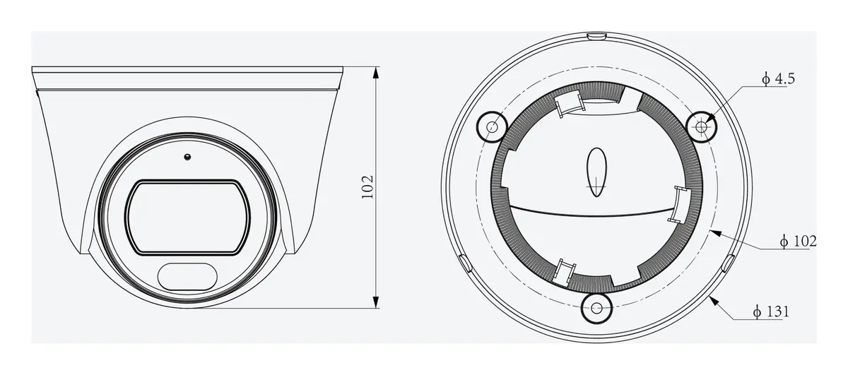 Tiandy TC-C38SV 2FTA-28 8MP 2.8mm IP Turret Kamera — görsel 4