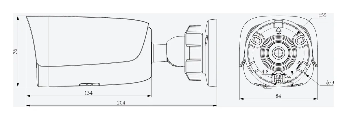Tiandy TC-C38UV 2FTA-28 8MP 2.8mm IP Bullet Kamera — görsel 4