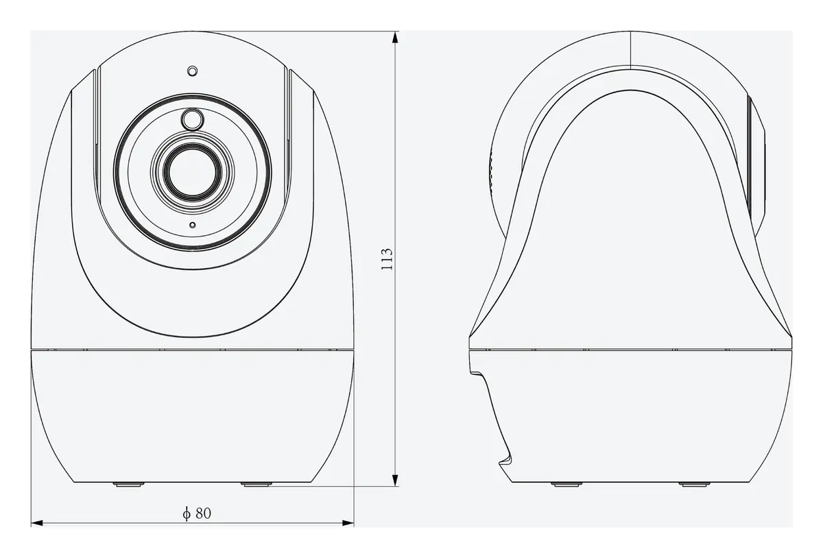 Tiandy TC-H322N 9DA-4 2MP 4mm Akıllı Çift Işık Wi-Fi PT Kamera — görsel 4