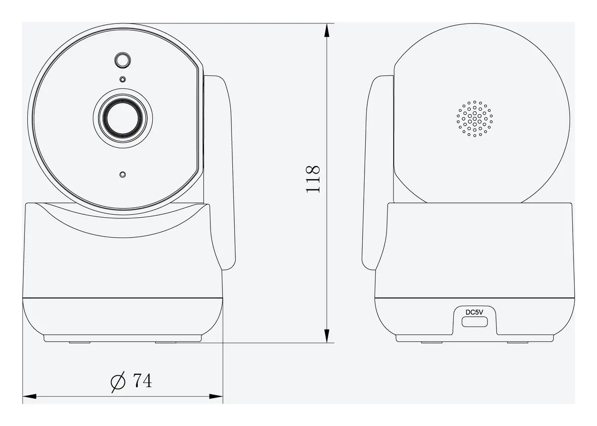 Tiandy TC-H332A 9DA-4 3MP 4mm Akıllı Çift Işık Wi-Fi PT Kamera — görsel 4