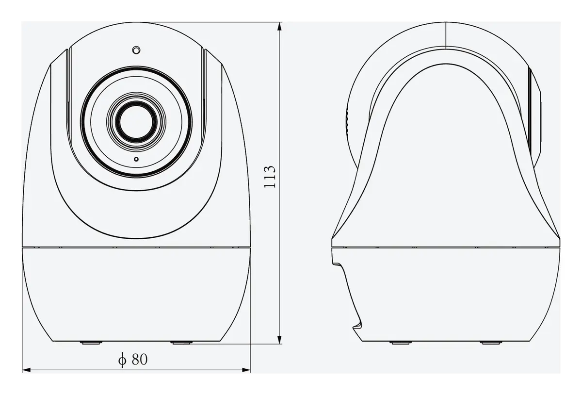 Tiandy TC-H332N 9IA-4 3MP 4mm IR Wi-Fi PT Kamera — görsel 4