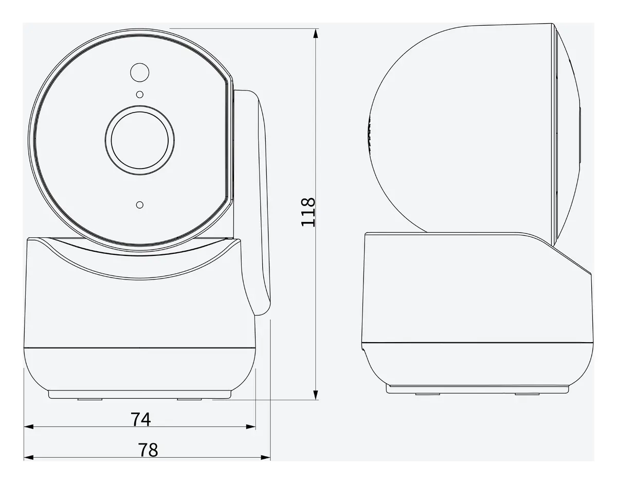 Tiandy TC-H342A Spec:I2W/WIFI/Eu 4MP 4mm Akıllı Çift Işık Wi-Fi PT Kamera — görsel 4