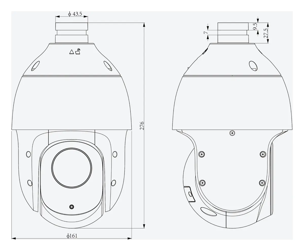 Tiandy TC-H344S Spec:25X/I/E+/A/V3.0 4MP 25x Zoom IR IP PTZ Kamera — görsel 4