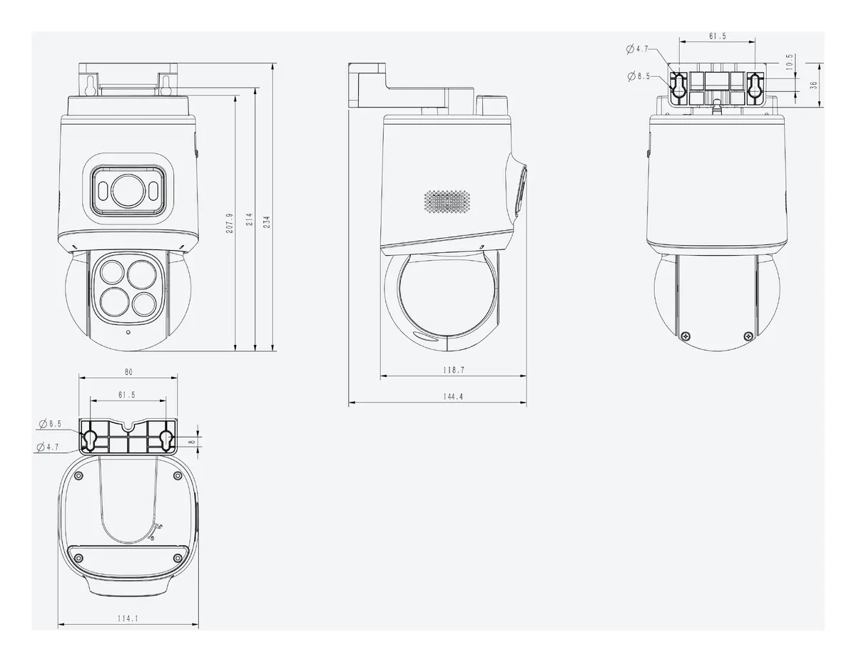 Tiandy TC-H3C3C 9DA-12X 4MP Akıllı Çift Işık Wi-Fi PT Kamera — görsel 4