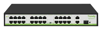 Tiandy TC-P3S027 Spec:H/2421/AT/260 24 Port PoE Switch