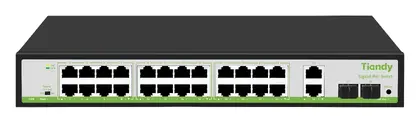 Tiandy TC-P3S028 Spec:G/2422/AT/280 24 Port Gigabit PoE Switch