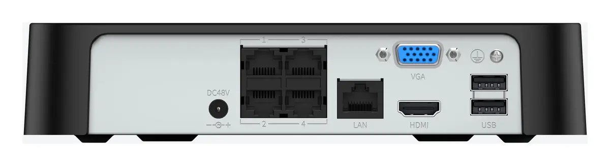 Tiandy TC-R3104 Spec:I/B/P4/C/Am/L/S/V2.0 4 Kanal 1 HDD PoE NVR Kayıt Cihazı — görsel 3
