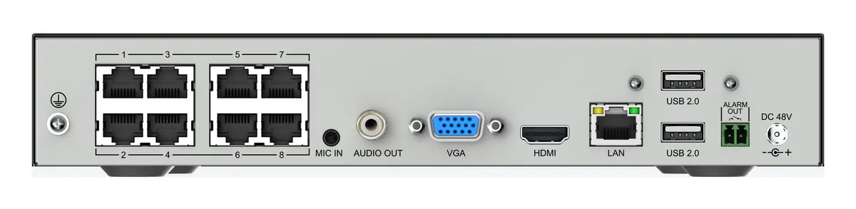 Tiandy TC-R3110 28HC 10 Kanal 1 HDD PoE NVR Kayıt Cihazı — görsel 3