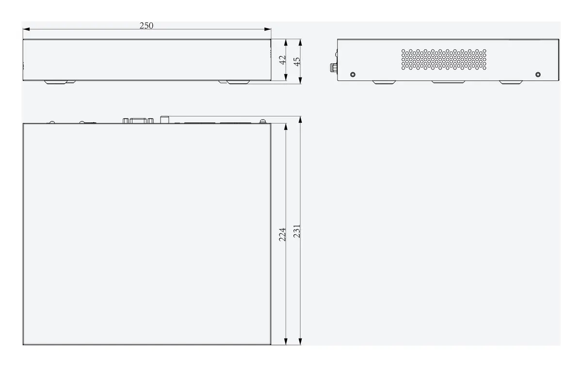Tiandy TC-R3110 28HC 10 Kanal 1 HDD PoE NVR Kayıt Cihazı — görsel 4