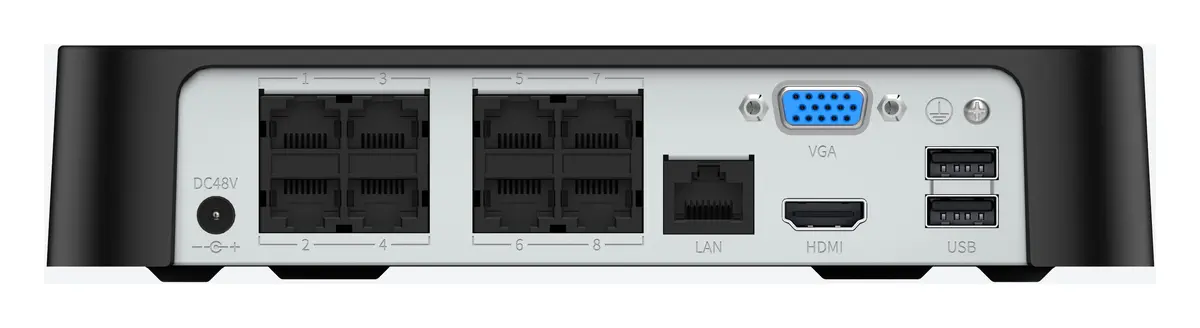 Tiandy TC-R3110 Spec:I/B/P8/Am/L/S/V2.0 10 Kanal 1 HDD PoE NVR Kayıt Cihazı — görsel 3